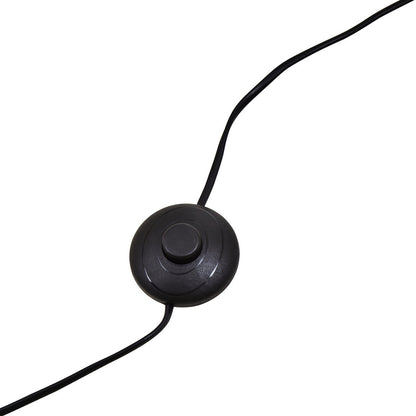 Murdoch Brushed Brass Floor Lamp with Black Marble Base