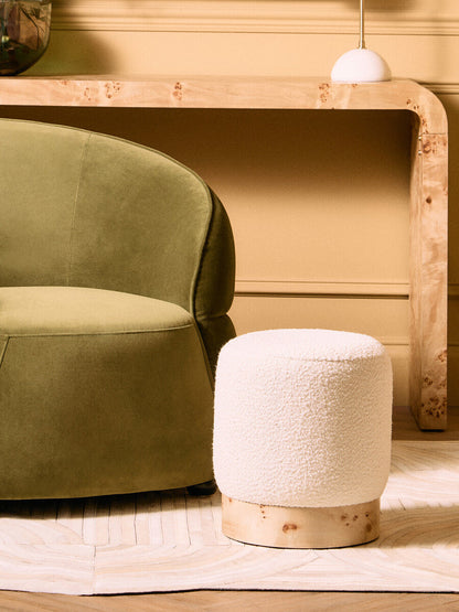 Bosie Safira Large Natural Hair On Leather Rug