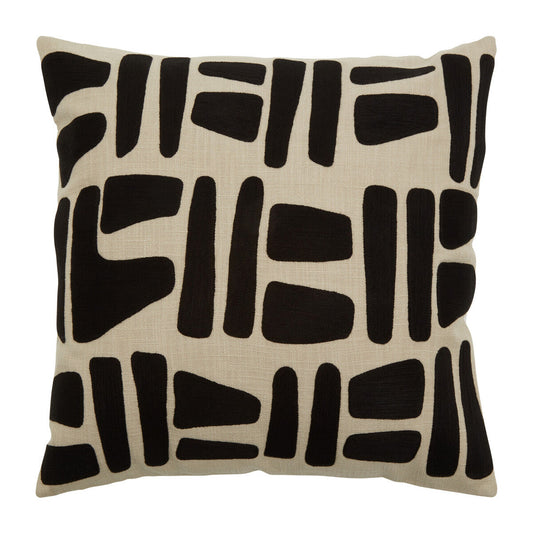 Bosie Ozella Natural And Black Square Cushion