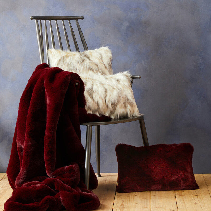 Bosie Lamina Red Wine Rectangular Cushion