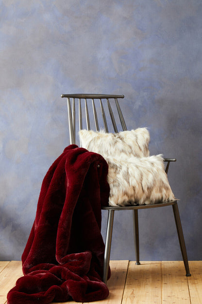 Bosie Lamina Natural Rectangular Fur Cushion