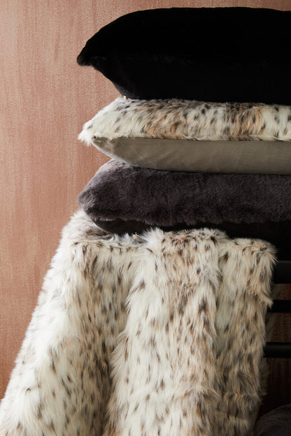 Bosie Lamina Animal Print Fur Throw