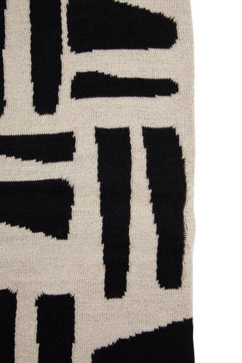 Bosie Ozella Natural And Black Throw
