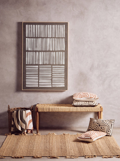 Bosie Ozella Natural And Terracotta Throw