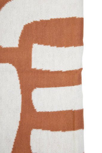 Bosie Ozella Natural And Terracotta Throw