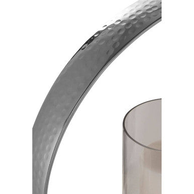Cirqua Medium Silver Finish Candle Holder