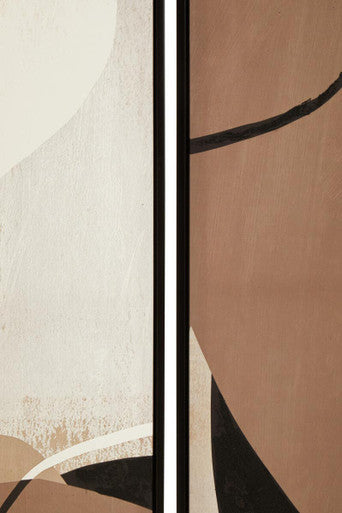 Astratto Set of 2 Abstract Earthy Tones Canvas Wall Art