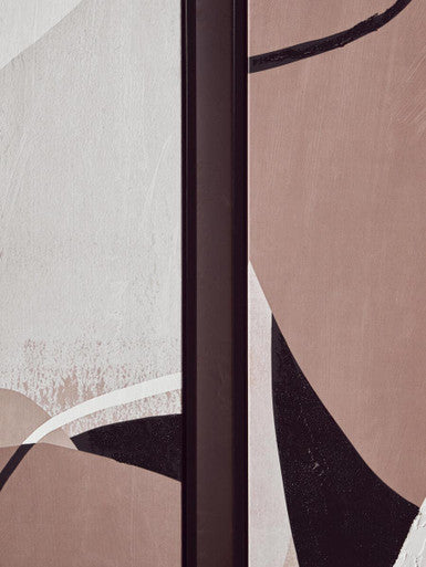 Astratto Set of 2 Abstract Earthy Tones Canvas Wall Art