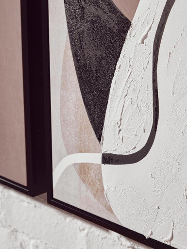 Astratto Set of 2 Abstract Earthy Tones Canvas Wall Art