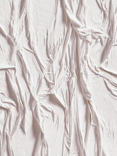 Astratto White Hand Painted Sculptural Fabric Wall Art