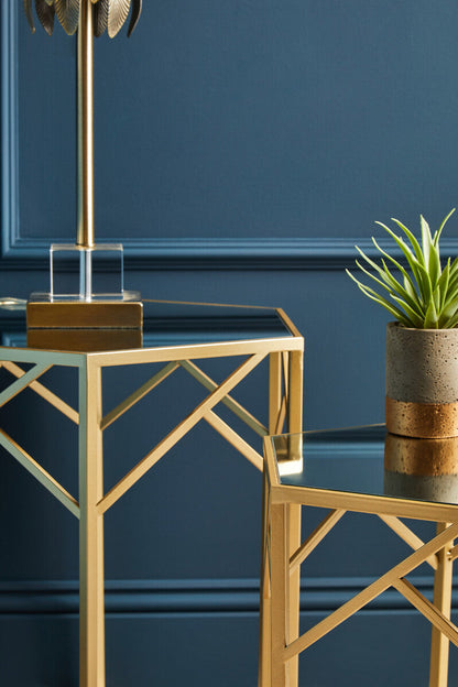 Avantis Set Of 2 Hexagonal Side Tables