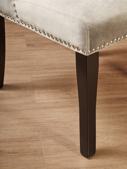 Kensington Townhouse Grey Velvet Dining Chair