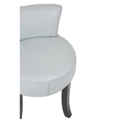 Kendari Grey Leather Rounded Chair