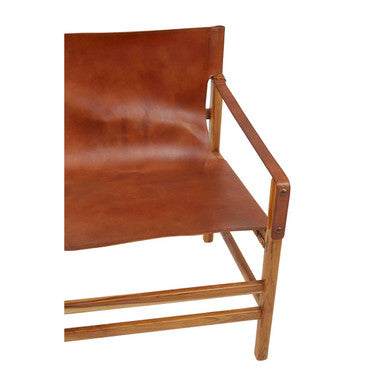 Kendari Brown Cow Leather Chair