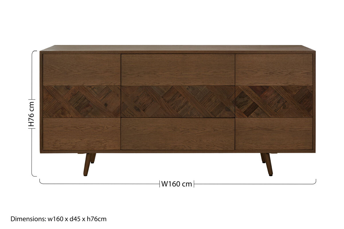 Salvar Oak and Elm Wood Sideboard