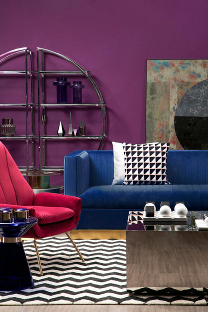 3 Seater Deep Blue Sofa, Opal