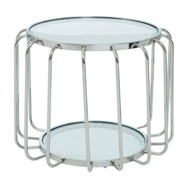 Oria Side Table With Glass Top