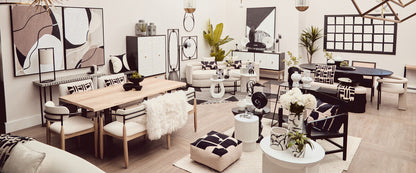 Dumas Black and White Four Door Sideboard