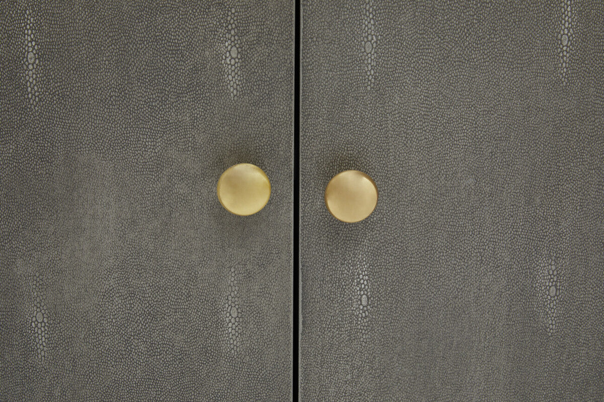 Deskey Grey Shagreen Effect Media Unit