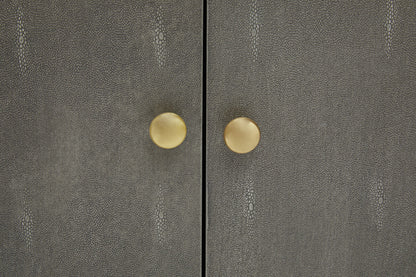 Deskey Grey Shagreen Effect Media Unit