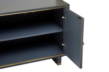 Deskey Grey Shagreen Effect Media Unit