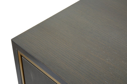 Deskey Grey Shagreen Effect Media Unit