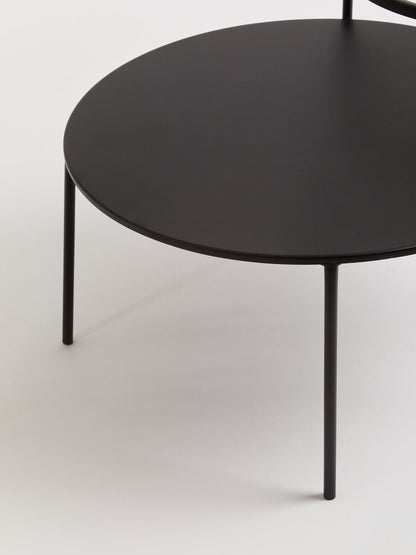 Trento Coffee Table With Glass And Metal Tops