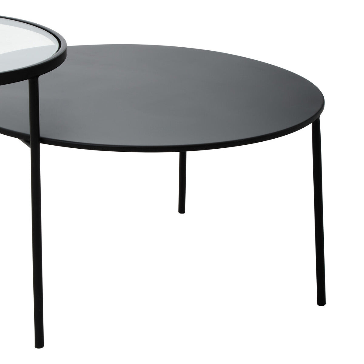 Trento Coffee Table With Glass And Metal Tops