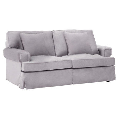 2 Seater Grey Velvet Sofa, Ralph