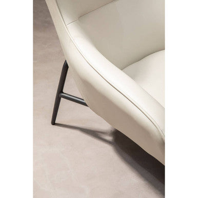 Kaiko Stone Faux Leather Armchair And Footstool