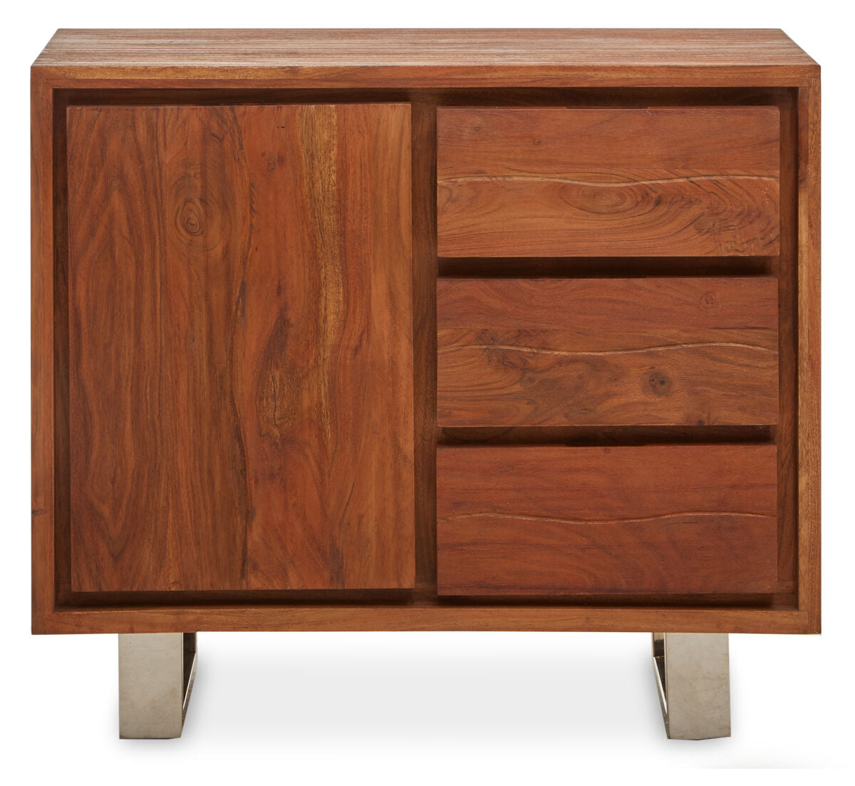 Simla Acacia Wood 1 Door and 3 Drawers Sideboard