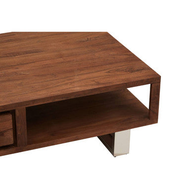 Simla Acacia Wood Coffee Table with Drawer