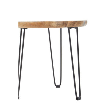 Boho Natural Mango Wood Small Side Table