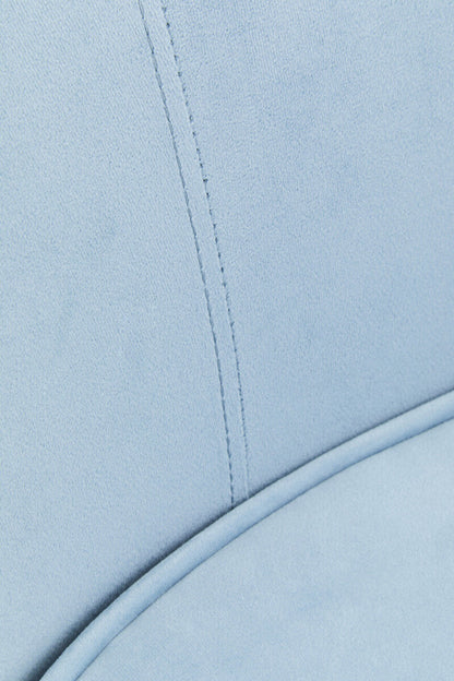 3 Seater Aqua Blue Velvet Sofa, Yasmeen