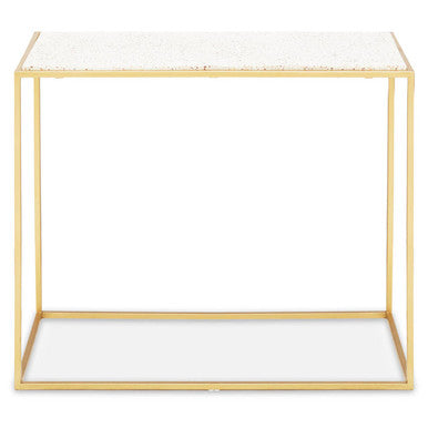 Templar Gold Finish Console Table