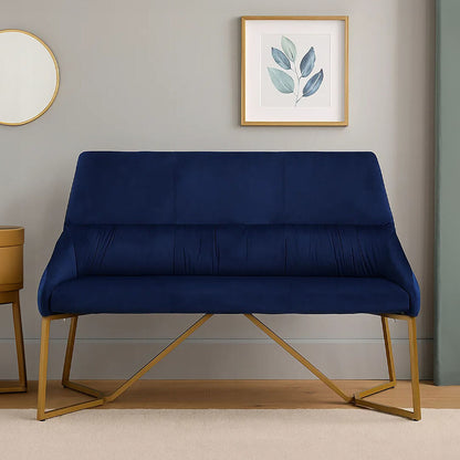 Vieste Midnight Velvet Bench