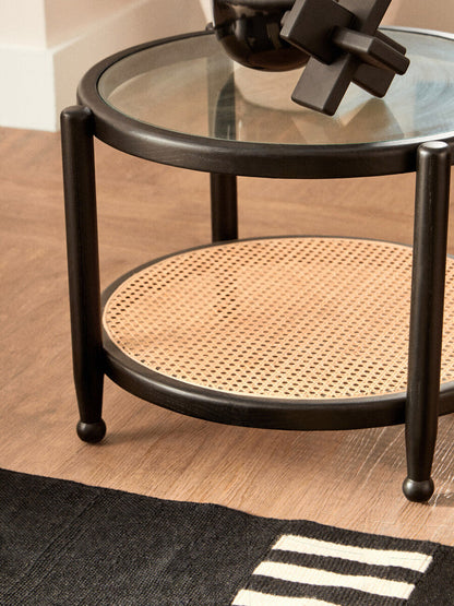 Cebu Rattan and Glass Coffee Table