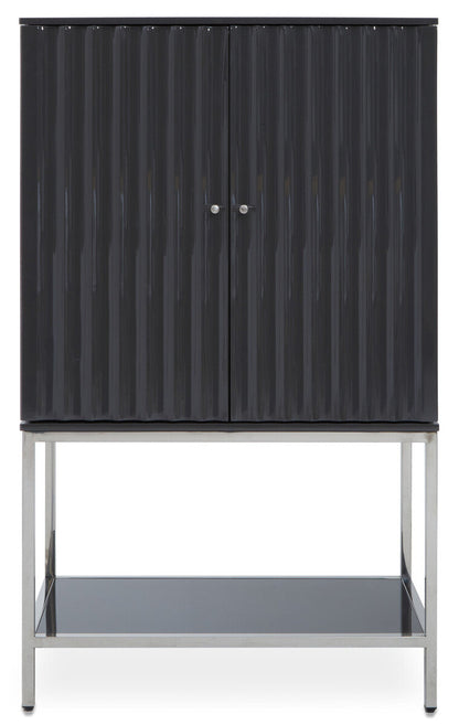 Genoa Grey Gloss Finish Cabinet
