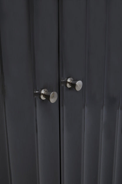 Genoa Grey Gloss Finish Cabinet