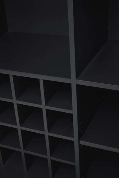 Genoa Grey Gloss Finish Cabinet