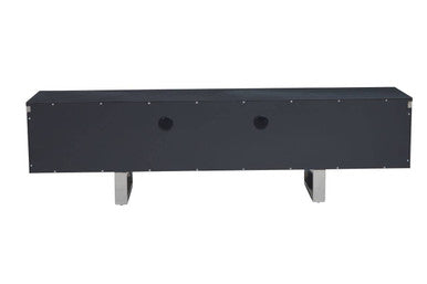 Genoa Grey Gloss Finish Media Unit