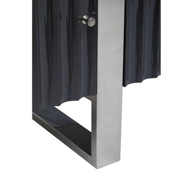 Genoa Grey Gloss Finish Media Unit