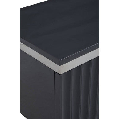 Genoa Grey Gloss Finish Media Unit