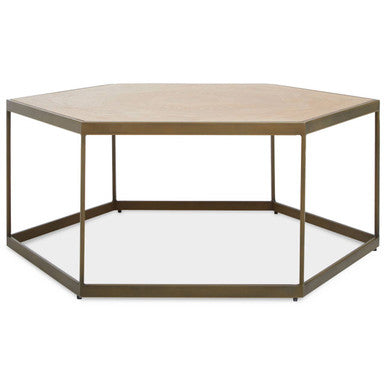 Grenoble Hexagonal Oak Veneer Coffee Table