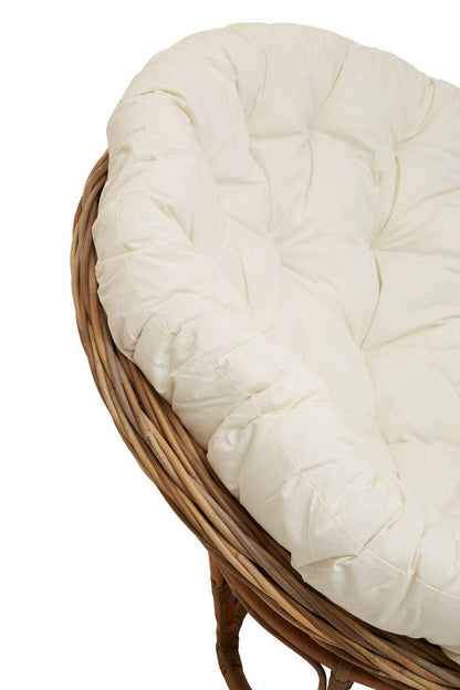 Manado Round Cream Kubu Natural Rattan Chair