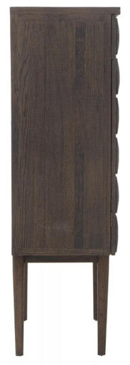 Lucca Recycled Dark Oak Wood Cabinet