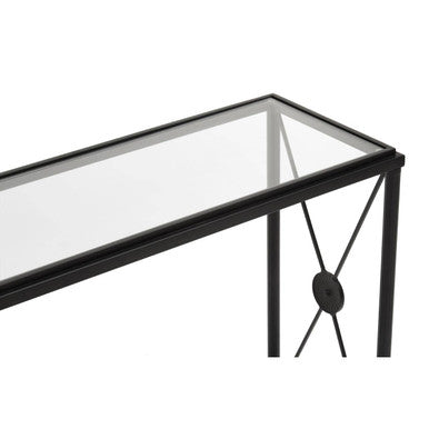 Axis Console Table With Black Finish Frame