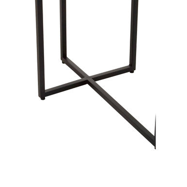 Cercle Smoked Mirror 2 Tier Side Table