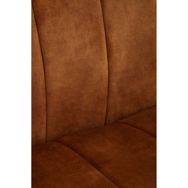 3 Seater Gold Velvet Sofa, Siena