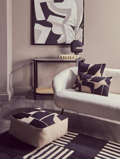 2 Seater Sofa With Black Finish Legs, Yazmin